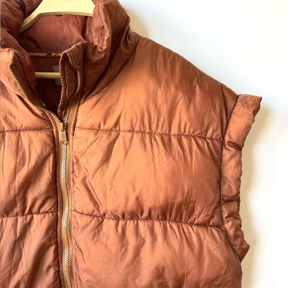 Free People Movement In A Bubble Puffer Vest in Penny - Picture 3 of 12